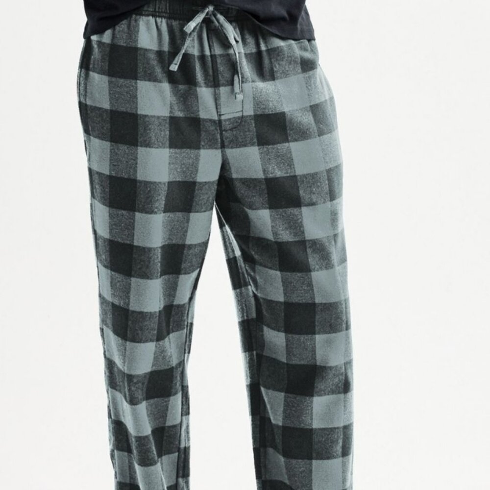Men's Sonoma Goods For Life Flannel Drawstring PJ Pants Buffalo Plaid LG NWT